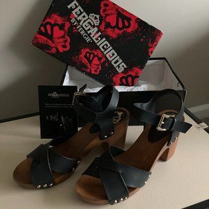 Fergie ~ Mercy Black Heels. 8.5 M